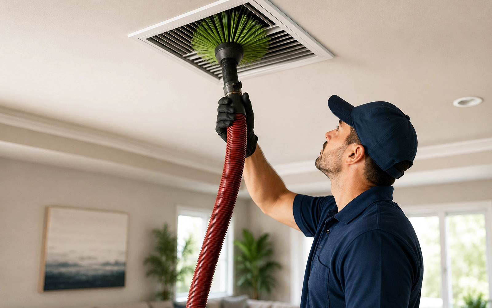 Professional air vent cleaning service