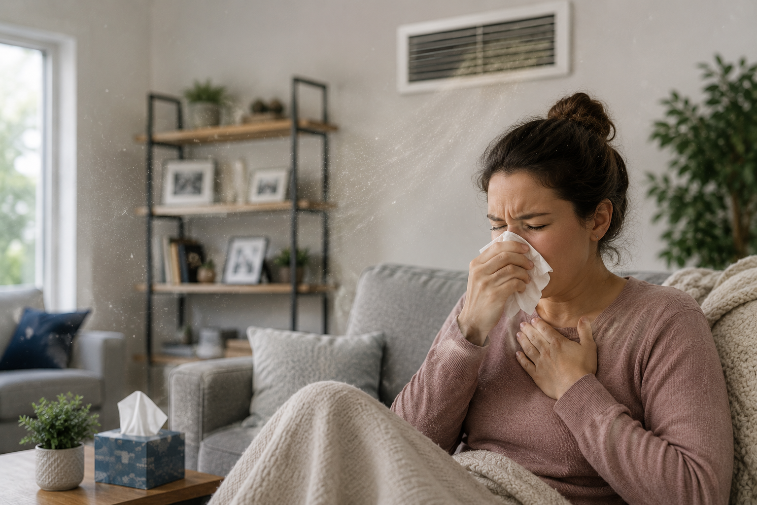 Allergy symptoms feel stronger indoors