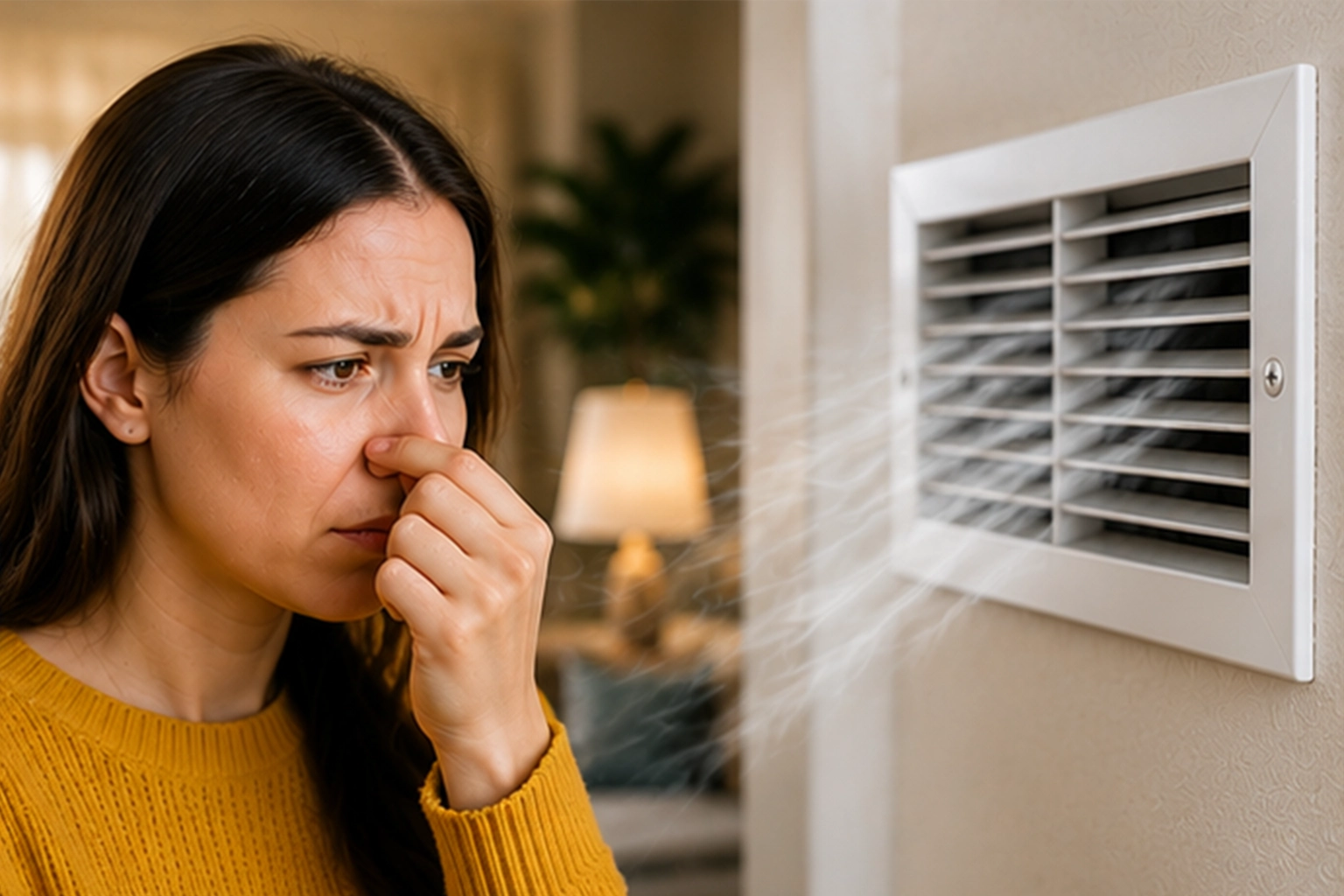 Persistent heating odors spread through vents